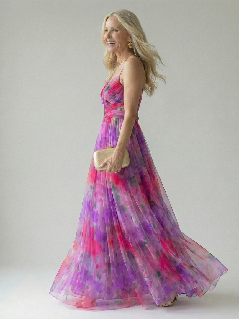 Isel | Vestido Maxi con Envuelto Suave
