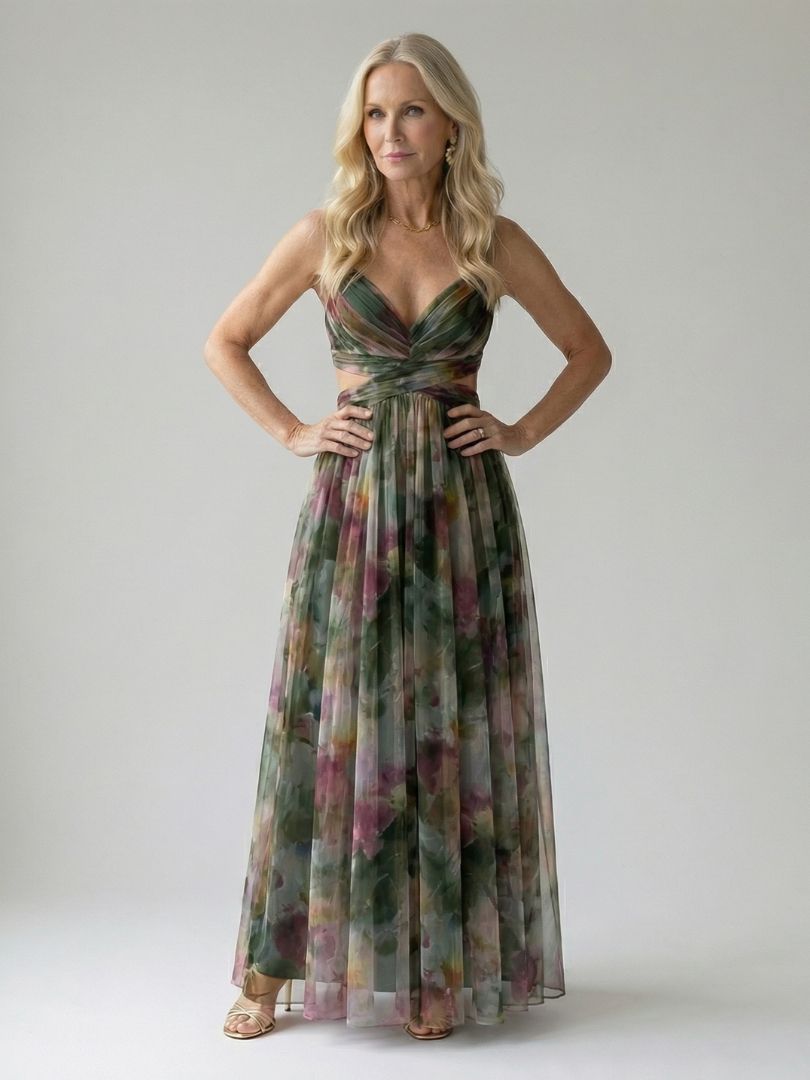 Isel | Vestido Maxi con Envuelto Suave