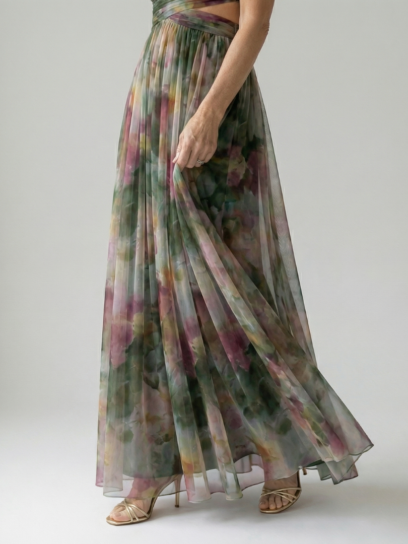 Isel | Vestido Maxi con Envuelto Suave