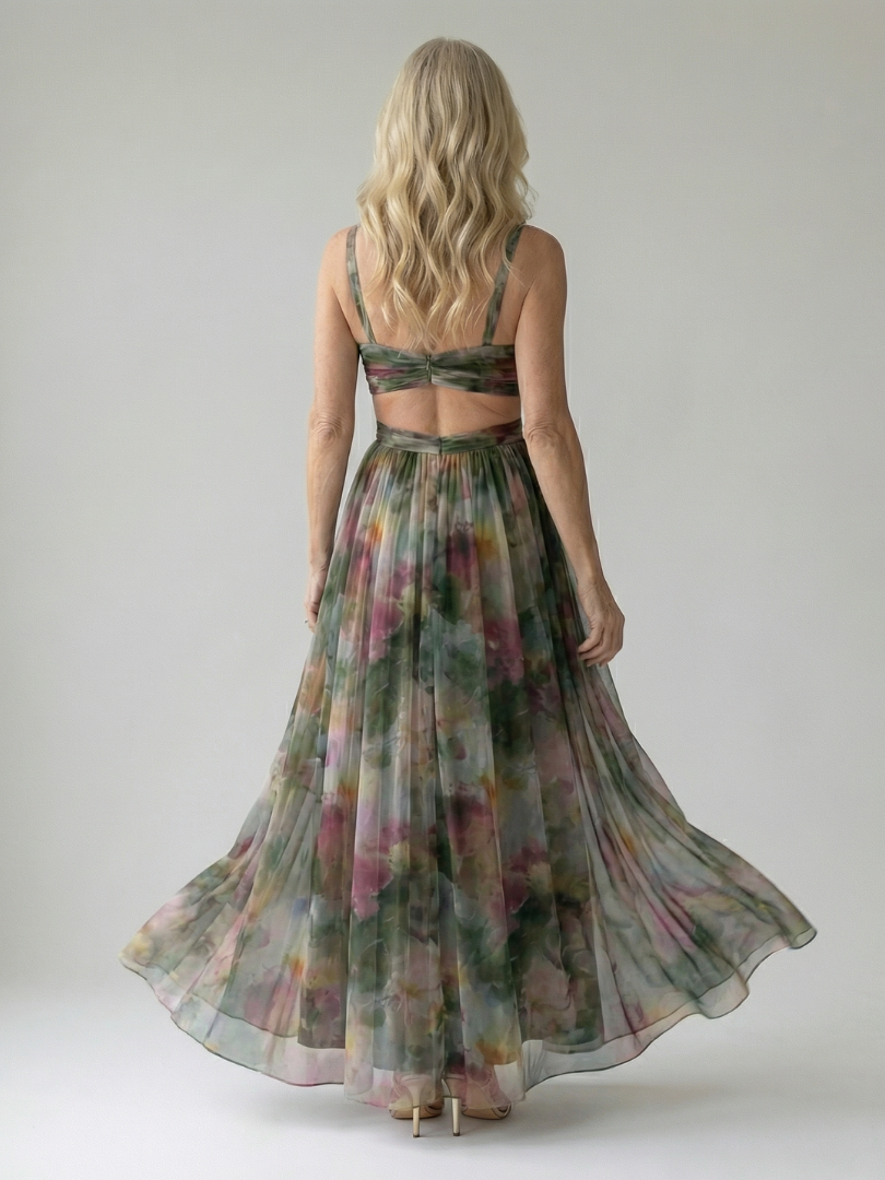 Isel | Vestido Maxi con Envuelto Suave