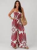 Dyman | Vestido Maxi de Silueta Fluida Sin Tirantes