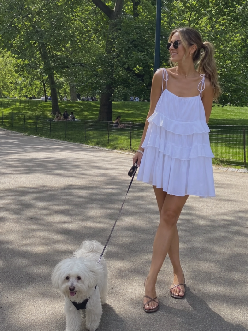 Sowan | Vestido Mini con Capas de Volantes y Corte Relajado