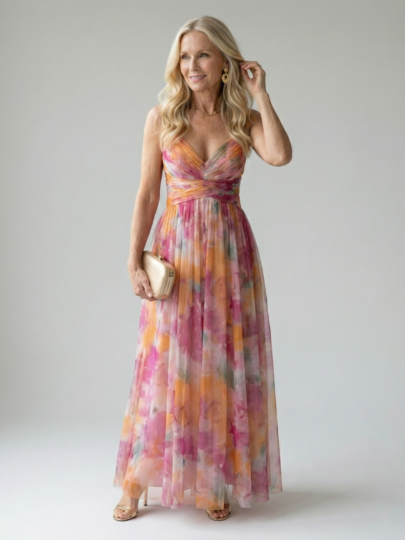 Isel | Vestido Maxi con Envuelto Suave