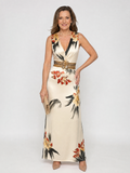 Loimen | Vestido Midi Sin Mangas con Estampado Floral