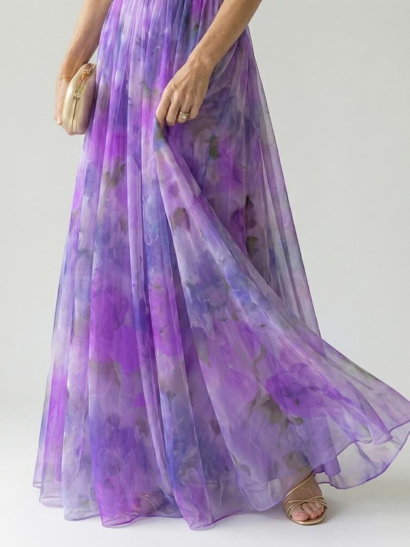 Isel | Vestido Maxi con Envuelto Suave