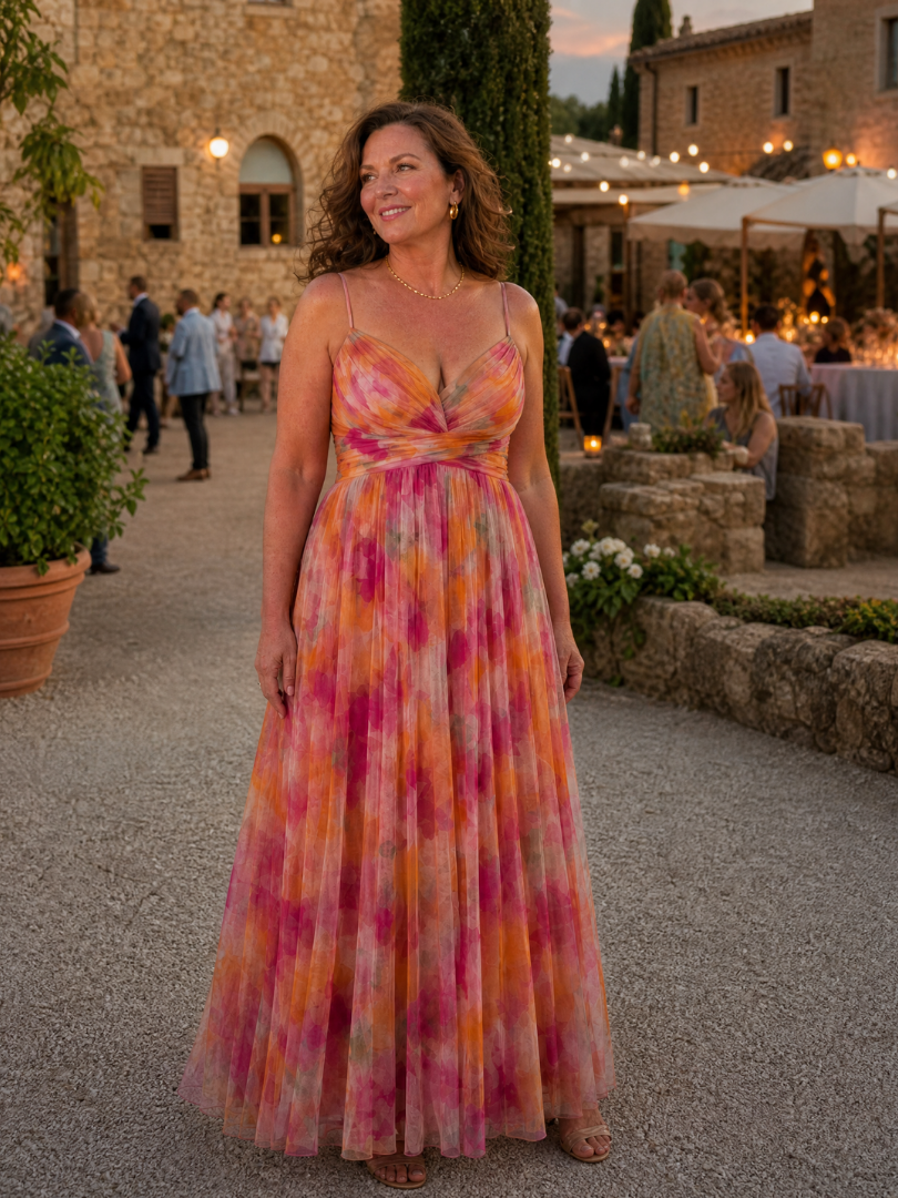 Isel | Vestido Maxi con Envuelto Suave