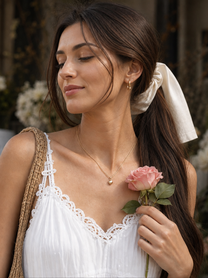 Lorelei | Vestido Midi de Capas de Encaje con Tirantes de Espagueti