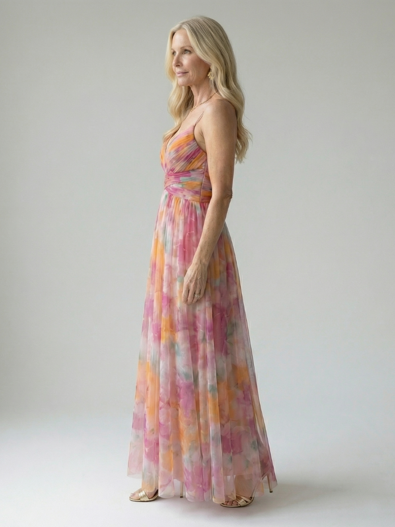Isel | Vestido Maxi con Envuelto Suave