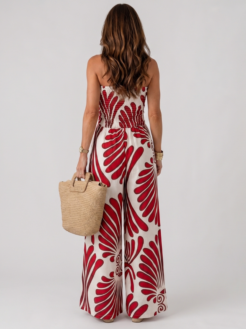 Dyman | Vestido Maxi de Silueta Fluida Sin Tirantes