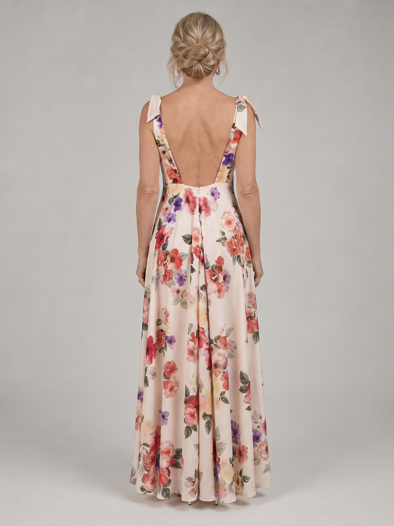 Elarose | Vestido Maxi de Falda Fluida sin Mangas