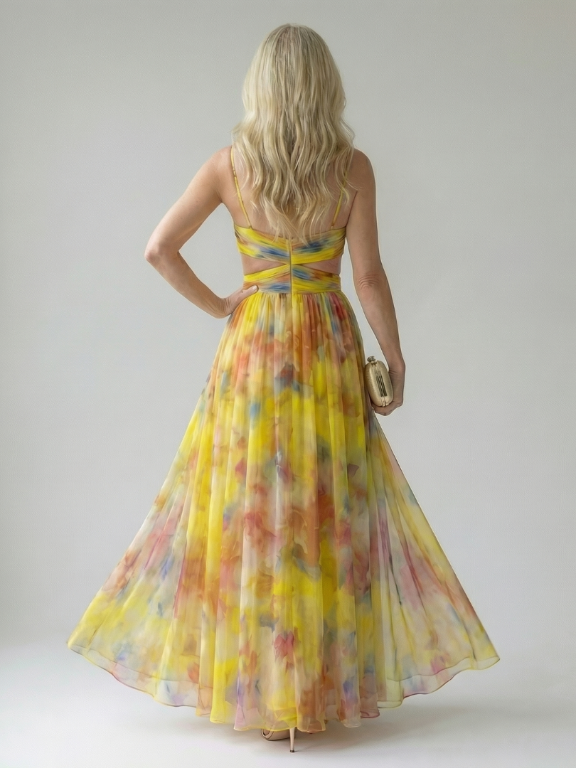 Isel | Vestido Maxi con Envuelto Suave